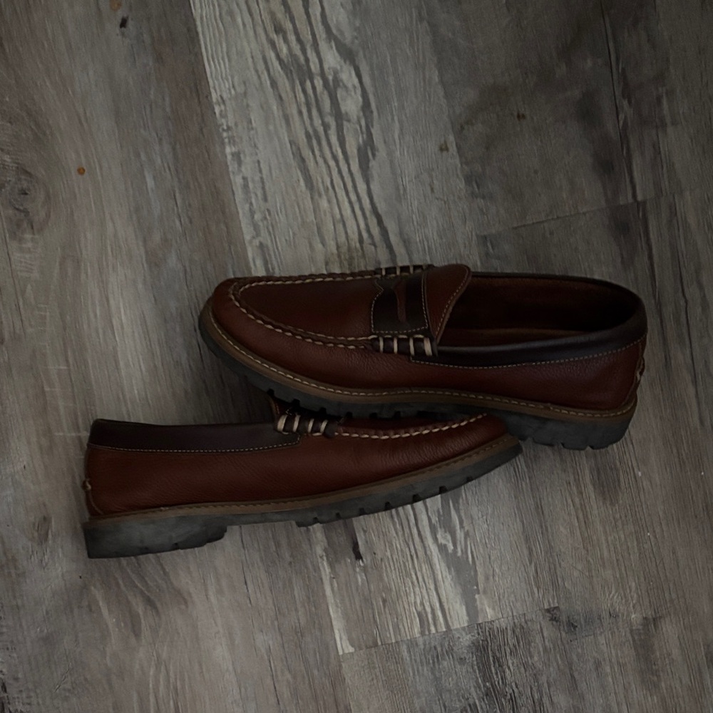 Weejuns Bass Lenox Larson Saddle Tan Loafers View 3
